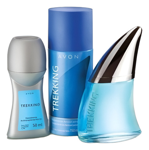 [MLA2037537426] Trekking Set X3 (perfume + Desod. Spray + Roll On) Avon
